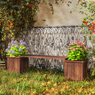 Jardinière surélevée avec banc et jardinière