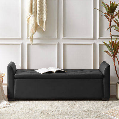 Stilla 57.75" W Tufted Storage Bench