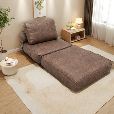Canapé-lit pliable en compression, tissu technique, salon compact moderne pour la maison