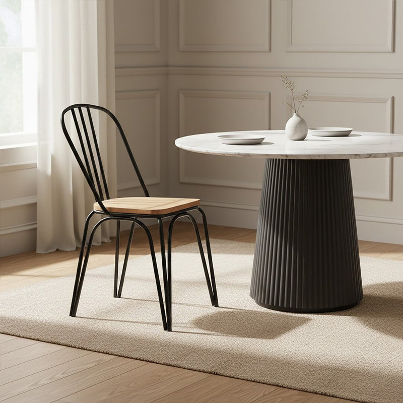 46cm H Side Chair, Black
