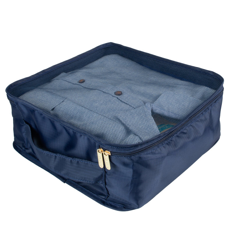 Ebern Designs Fabric Bin, Blue