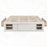 Queen Size Platform Bed Frame With 4 Storage Drawers; Slat Kit And Footboard Storage Cubby, No Headboard, Modern Space-Saving Design-1401992436