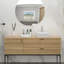 Lavabo de salle de bain vasque carré en céramique 15,69 "X 15,69"