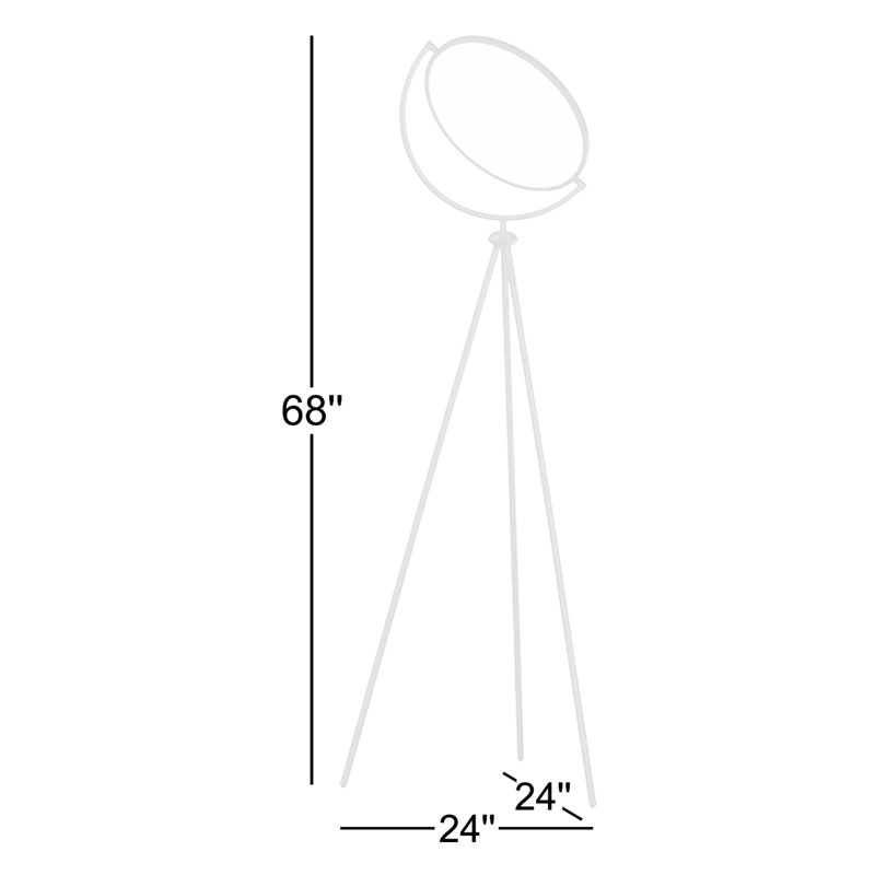 Lampe trépied DEL 68 po Sawera
