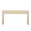 Table de couloir à tiroir cannelée en abricot, placage en bois massif, convient au décor côtier, capacité de table de 220 lb, entrée pour 25 petits espaces, résistance, solidité