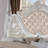 Pearl White Traditional California King Size Bed Tufted HB Luxury Look 1Pc Bed Bedroom Furniture Wooden-1673112003-1673112004