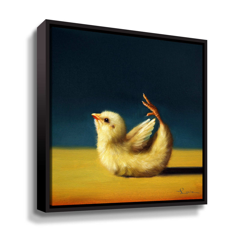 Yoga Chick Bow Pose Gallery, Cadre flottant noir, H 10 po x l 10 po