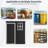 5 ft x 3 ft Outdoor Plastic Storage Shed with floor,Black
