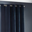 Heavy Chenille Room Darkening Eyelet Curtains-91668130-91668128