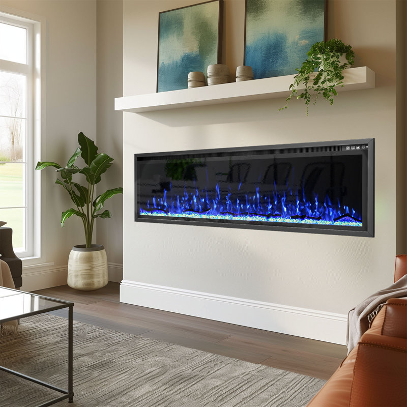 Foyer électrique intelligent linéaire, H 23,23 po x l 60 po x P 7,48 po