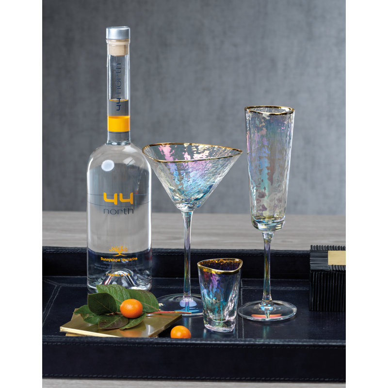 8oz. Martini Glass Set, Luster