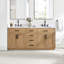 Gavino 72'' Double Bathroom Vanity with Engineered Stone Top-239315904-239315905