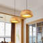 Luminaire suspendu en rotin 12 po Boho, plafonnier câblé E27, luminaire suspendu en lustre en osier de bambou pour îlot de cuisine