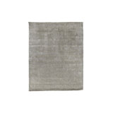 Madyline Hand Knotted Wool Area Rug in Gray