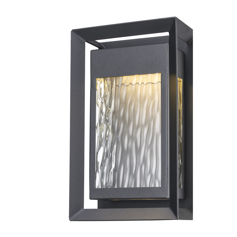 Plafonnier encastré à DEL noir câblé intégré, H 10 po x l 4 po x P 2,5 po, 9 watts