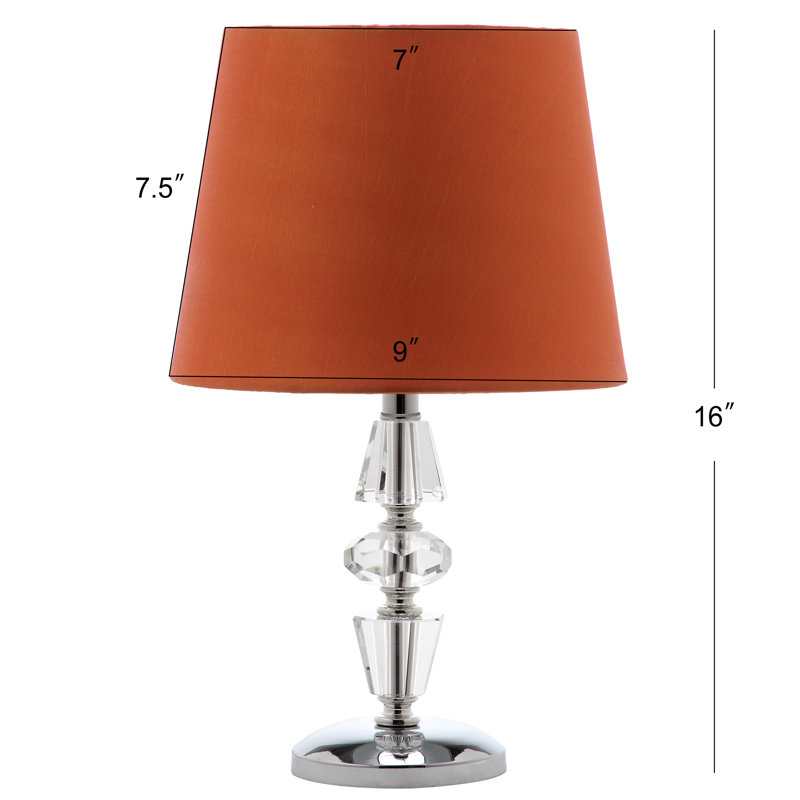 Cesarina Crystal Table Lamp, Orange