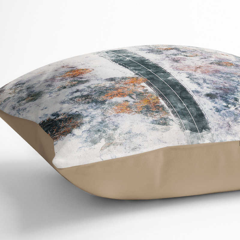 Square Throw Cushion, Stone, 55cm H x 55cm W x 20cm D