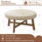33.1" Round Leather Coffee Table-1768770173