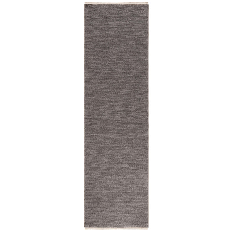 Tapis de couleur unie en polyester Donlon, Tapis de couloir 2 pi 3 po x 8 pi