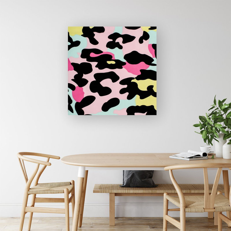Colourful Leopard - Wrapped Canvas Print