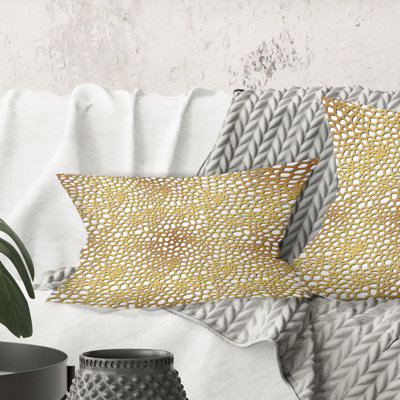 Coussin Golden - Modern Mid-Century
