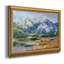 Blue Mountain Peaks II - peinture sur toile encadrée-1938854438