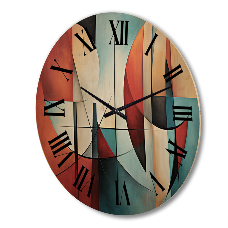 Horloge murale cubique surdimensionnée Cubism, Très grand