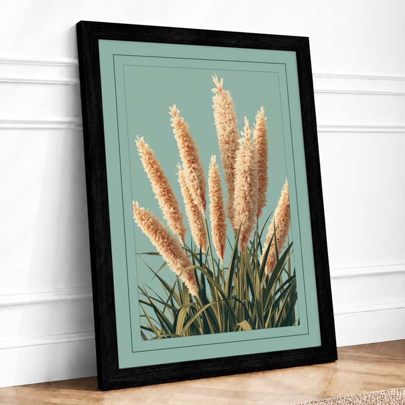 Golden Grain Study Botanical - Print, A1 - 84.1 x 59.4 cm, Black