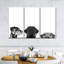 Adorable chiots sur toile, ensemble de 3 pièces-92829648