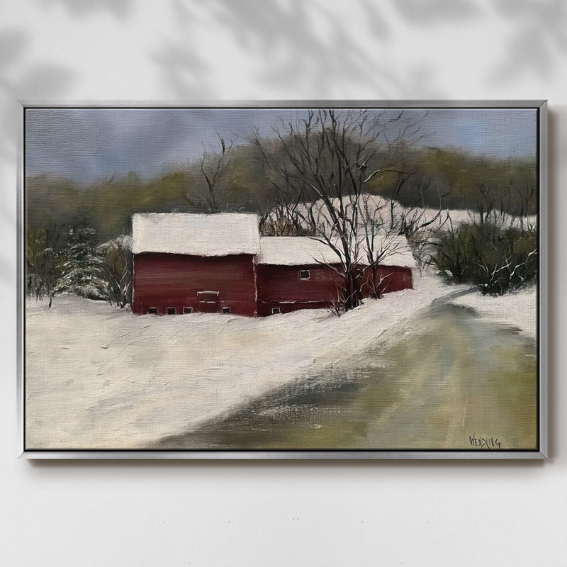 Winter Homestead II, H 17 po x l 25 po x P 1,5 po, Argent