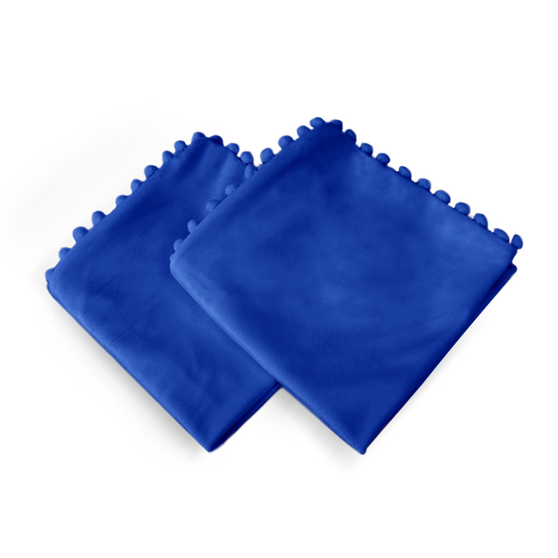 Knowles Square Throw Pillow Cover, Blue, 61cm H x 61cm W x 1cm D