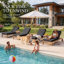 Coussin de chaise longue d'extérieur 4 po Coussins de chaise longue l 21 po x L 72 po-771653648-771653655-585286701