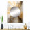 Akova or et argent chromatique Essence I - miroir mural abstrait, miroir décoratif moderne, impression d'art en métal