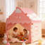 Tentes de jeu pour enfants pour filles, maison de jeu intérieure / extérieure, grande maisonnette de fée pour enfants, jouets de cadeau de tente de château de princesse pour enfant en bas âge (rose)