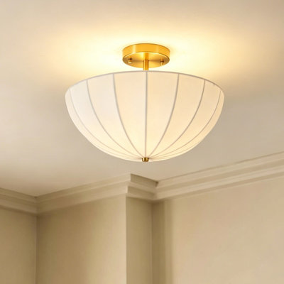 Breanna 3 - Light Dimmable Shaded Flush Mount Ceiling Light