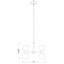 6 - Light Dimmable Sputnik Modern Linear Chandelier-1298822301