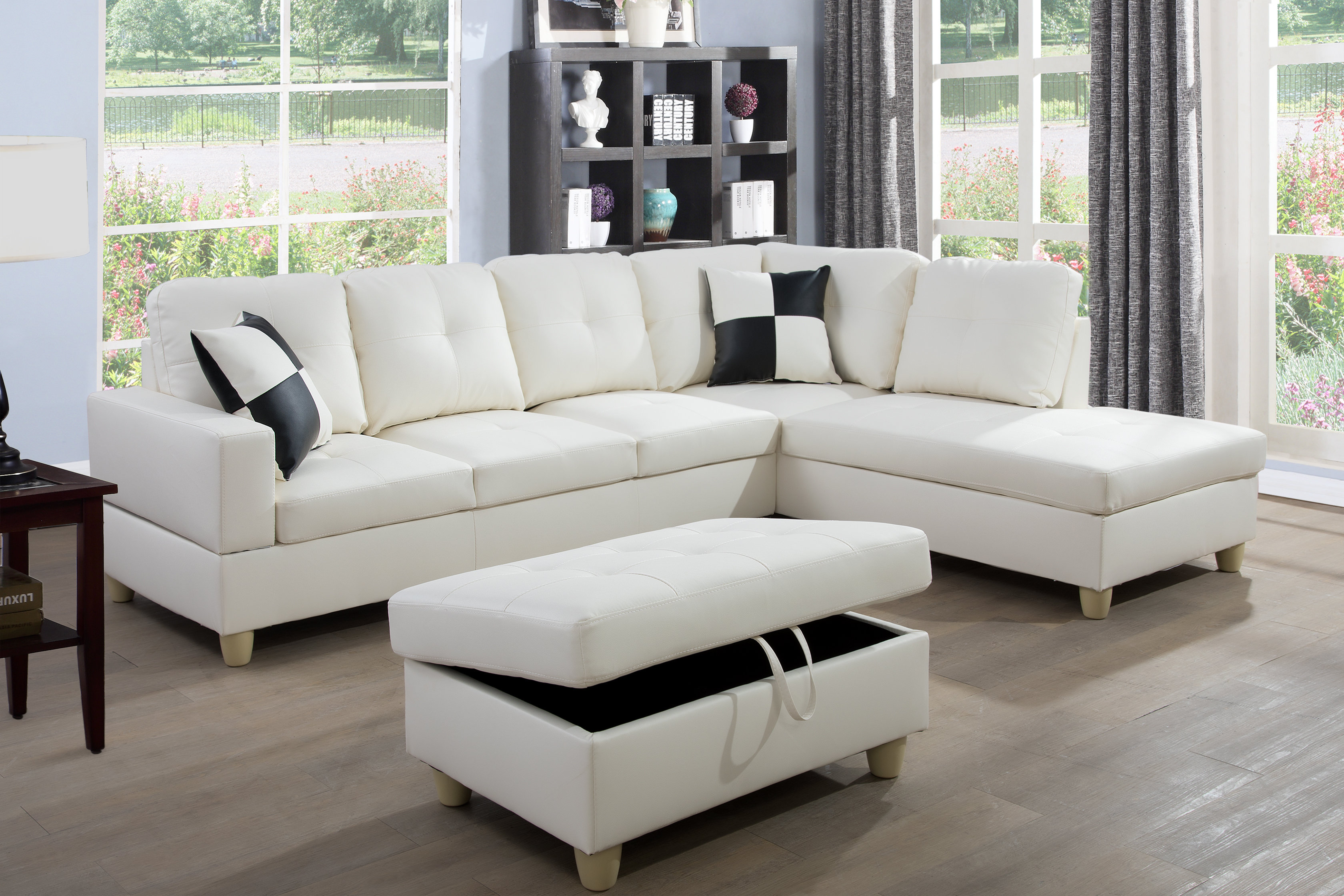 Latitude Run® Vegan Leather Sectional Wayfair