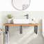 Brishaun 100cm Solid Wood Bathroom Vanity Top-60109323
