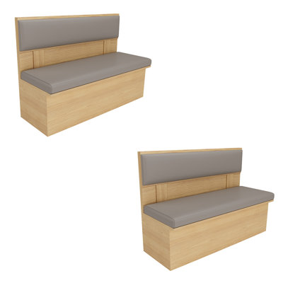 Banc rembourré en similicuir haut de gamme