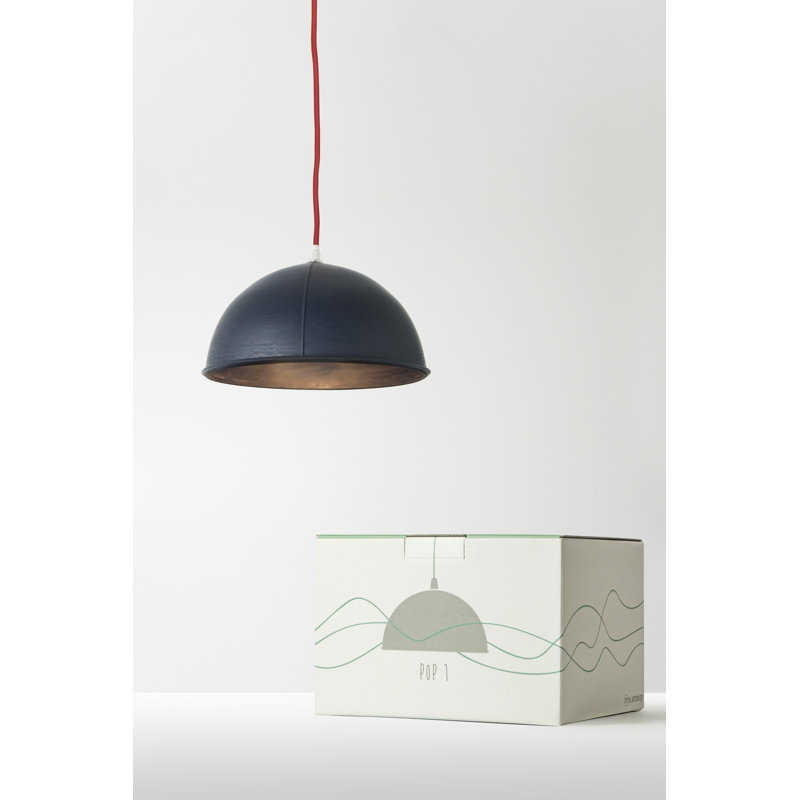 Be.pop 1 - Light Dome Pendant, Red, Black