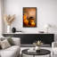 «Zen Stones Massage Spa with Warm Burning Candle», impression verticale sur toile, art mural-56324662-124834392