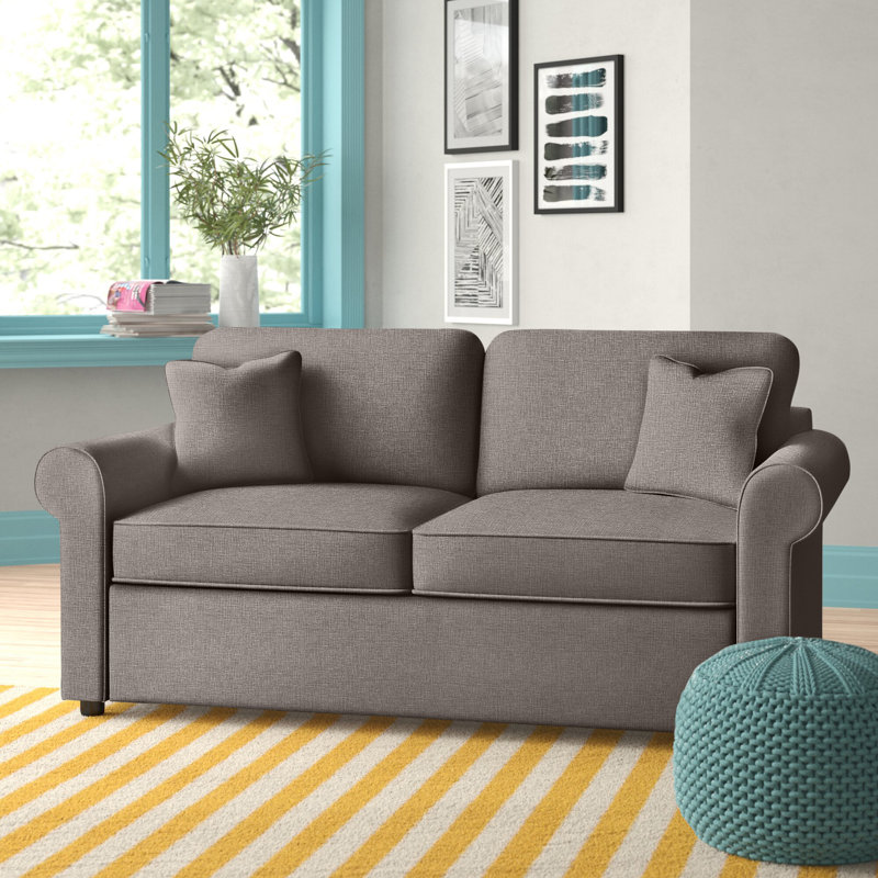 Warrington Upholstered 76'' Sofa, Drusky Twig Sustain® Basketweave