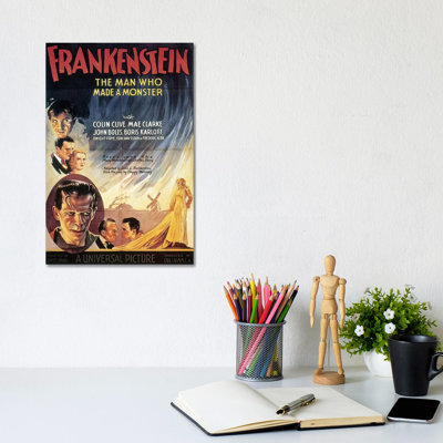 Film: Frankenstein, 1931 - Wrapped Canvas Print