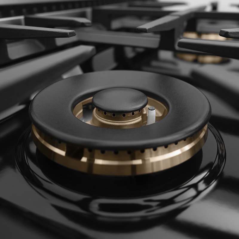 ZLINE 30 in. Classic Gas Range with DuoPro Cooktop and Convection Oven in Black Stainless Steel, Stainless Steel