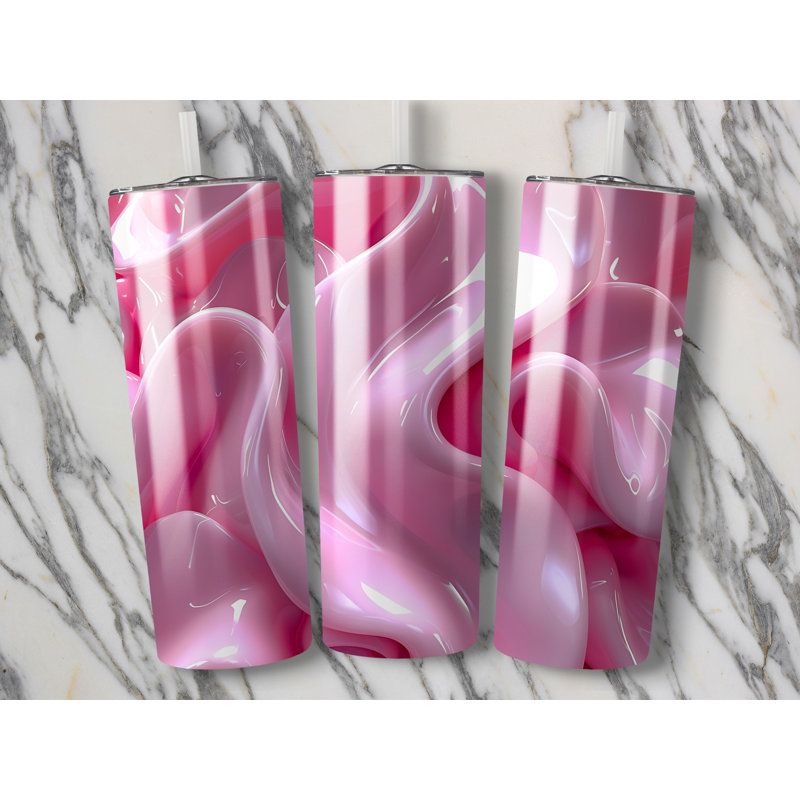 Choose Handmade Tumblers 591ml Vacuum Insulated Stainless Steel (18/8) Travel Tumbler with Straw