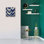 Toile épique Graffiti «Indigo Batik 2» par Wild Apple Portfolio, 18 po x 18 po