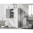 Tall And Wide Storage Cabinet With Doors For Bathroom/Office, Three Drawers