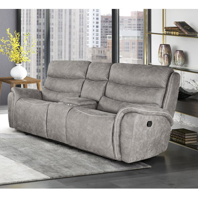 Rieka 79.5" Upholstered Reclining Loveseat