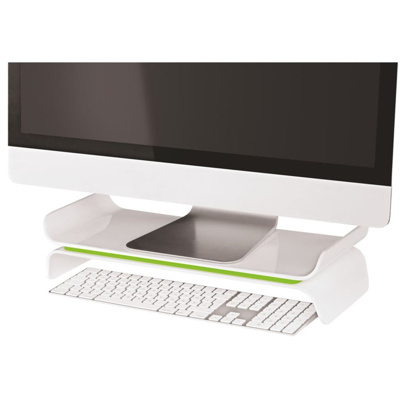 Leitz Adjustable Monitor Stand Ergo Wow, Green/White