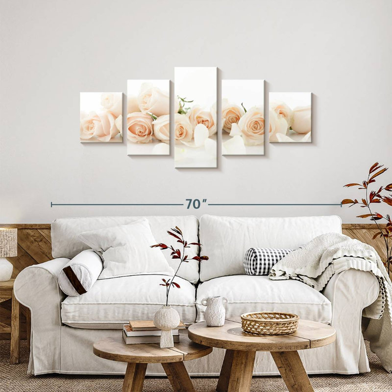 Bridal Roses, 24" H x 55" W
